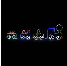 Τρενάκι LED Φωτοσωλήνα πολύχρωμο IP44 X083123217 ACA-X083123217-Πολύχρωμο X083123217