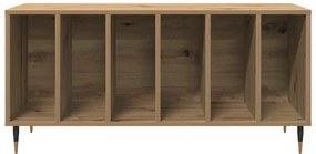 vidaXL Ντουλάπι δίσκων βινυλίου με ράφι artisan δρυς 100 x 38 x 48 εκ.