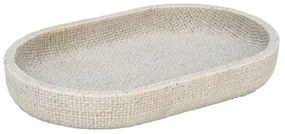 Δίσκος Μπάνιου Jute 02-25847 20x12,5cm Beige Estia Polyresin