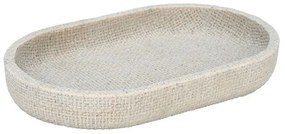 Δίσκος Μπάνιου Jute 02-25847 20x12,5cm Beige Estia Πολυρεσίνη