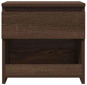 vidaXL Κομοδίνα 2 τεμ. Καφέ Δρυς 40x30x39 εκ. από Επεξεργασμένο Ξύλο