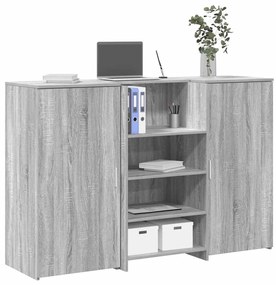 vidaXL Γραφείο υποδοχής 155x50x103,5 εκ. Επεξεργασμένο Ξύλο