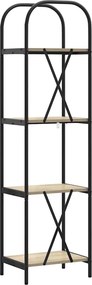 vidaXL Ράφι Βιβλίων Δρύς Sonoma 40 x 30 x 146 εκ Επεξεργασμένο ξύλο