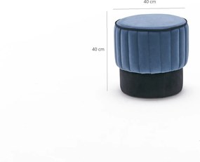 Pouffe Rose Puf - Blue Blue