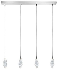 Φωτιστικό Οροφής - Ράγα 01466.09B 3W 24V LED 3000K 85cm Silver-Clear Luma