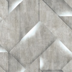 Ταπετσαρία Τοίχου Squares Γκρι Μπλε M35211 53 cm x 10 m