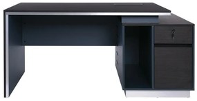 ADVANCE Γραφείο Σκούρο Καρυδί - Sky Grey 160x80x75cm ΕΟ822