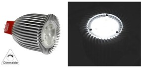 Adeleq Λάμπα Led Mr16 Αλουμίνιο 7W 12Vac-Dc Ντιμαριζόμενη Εναλλάξιμο Φακό 30° Ψυχρό 13-1637309