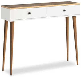 Κονσόλα Alis 0127259 110x29x88cm Oak-White Wood,Melamine