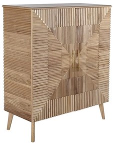 Σκευοθήκη DKD Home Decor Χρυσό Ανοιχτό καφέ Ξυλο παουλόβνια Ξύλο MDF 100 x 44 x 118 cm