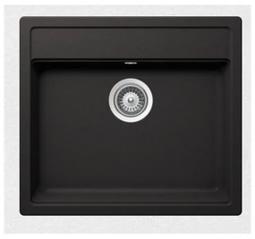 Schock Cristalite Manhattan 30060 Ένθετος Νεροχύτης 57x51cm Nero