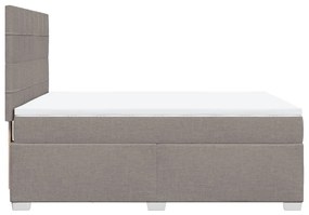 ΚΡΕΒΑΤΙ BOXSPRING ΜΕ ΣΤΡΩΜΑ TAUPE 160X200 ΕΚ. ΥΦΑΣΜΑΤΙΝΟ 3290543