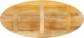 vidaXL Επιφάνεια Τραπεζιού Οβάλ 110x40x3,8 εκ. Μασίφ Ξύλο Μάνγκο