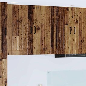 vidaXL Κρεμαστό ντουλάπι κουζίνας με ράφι Παλιό Ξύλο 40 x 31 x 80 εκ.