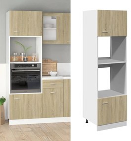 Ντουλάπι Μικροκυμάτων "Lyon" Ξύλο Sonoma Δρυς 60x57x207 εκ. από Τεχνητό Ξύλο