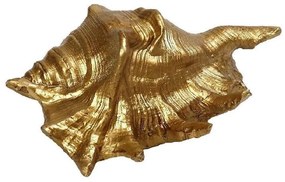 Διακοσμητικό Κοχύλι MT2725K2 14x10x6cm Gold Espiel Polyresin