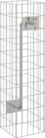 vidaXL Βρύση Γκαμπιόν 4 τμχ. Ασημί 25 x 25 x 100 cm
