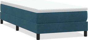 vidaXL Box Spring Κρεβάτι χωρίς στρώμα Σκούρο μπλε Βελούδινο