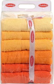 Bath Towel Set (4 Pieces) Rainbow - Yellow Light Yellow
Yellow
Pale Orange
Orange