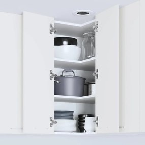vidaXL Κρεμαστό ντουλάπι Λευκό 57 x 57 x 80 εκ. Επεξεργασμένο ξύλο