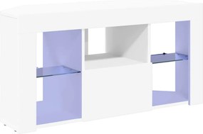 vidaXL Γωνιακός LED Τηλεοπτικός Κάμπινγκ Λευκό 100 x 40 x 50 cm