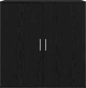vidaXL Πλαϊνό γραφείο Μαύρη Οξυά 79 x 38 x 80 εκ. Επεξεργασμένο ξύλο