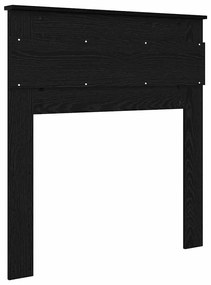 vidaXL Κεφαλάρι Μαύρη Οξυά 75 cm Επεξεργασμένο ξύλο