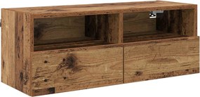 vidaXL Βάσεις τηλεόρασης 2 pcs Παλιό Ξύλο Επεξεργασμένο Ξύλο