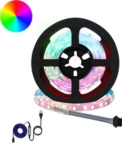 vidaXL Λωρίδα LED 12 pcs Μαύρο και Διαφανές 1000 χιλ