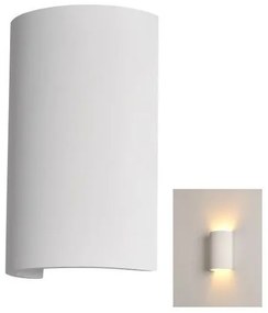 Απλίκα Φωτιστικό Τοίχου Γύψινο G9 IP20 16x10 Spotlight-5977-Λευκό 5977