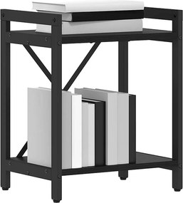 vidaXL Ράφι Βιβλίων 40 x 30 x 50 cm Επεξεργασμένο Ξύλο Μαύρη Οξυά