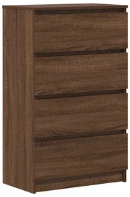 vidaXL Συρταριέρα Καφέ Δρυς 60 x 35 x 98,5 εκ. από Επεξεργασμένο Ξύλο
