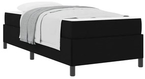 vidaXL Κρεβάτι με ελατήρια Μαύρο 90 x 190 cm