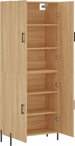 vidaXL Ντουλάπι Sonoma δρυς 69,5 x 34 x 180 εκ. από Επεξεργασμένο Ξύλο