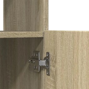 Ντουλάπι Sonoma Δρυς 63x33x180 εκ. από Επεξεργασμένο Ξύλο - Καφέ