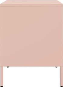 vidaXL Κομοδίνο Ροζ 36x39x50,5 εκ. από Χάλυβα