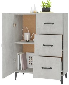 vidaXL Ντουλάπι Γκρι Σκυροδέματος 69,5x34x90 εκ. Επεξεργασμένο Ξύλο