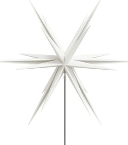 vidaXL Φωτιστικό Χριστ. με LED Αναδιπλούμενο Λευκό 57εκ Ακίδα Εδάφους