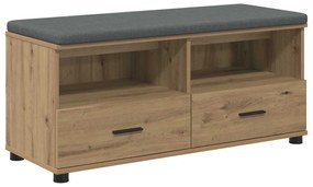 vidaXL Παγκάκι Χαλωρίου με μαξιλάρι Τεχνίτικη Δρυς 100 x 38 x 46 εκ