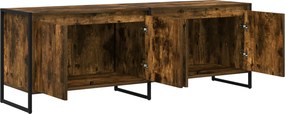 vidaXL Ντουλάπι TV Καπνιστό Δρύς 140 x 36 x 49.5 εκ Επεξεργασμένο ξύλο