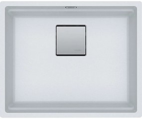 Franke Kubus 2 KNG 110-52 Polar White Υποκαθήμενος Γρανιτένιος Νεροχύτης 60cm