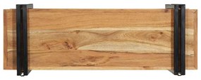 Ράφι τοίχου 90x33x45 cm μασίφ ξύλο ακακίας - Καφέ