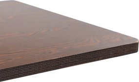 vidaXL Τραπέζι Bistro Σκούρο Καφέ 80 x 80 εκ. από MDF