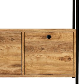 Μπουφές Πεύκο Atlantic / Μαύρο NERO 120x30x75