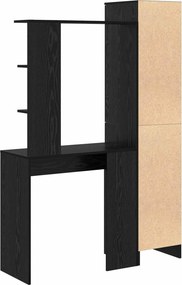 vidaXL Γραφείο 2 pcs Μαύρη Οξυά