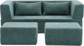 Διθέσιος Καναπές Κρεβάτι Πράσινο VILORO 90x200x75