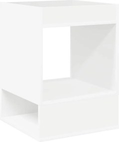 vidaXL End Table 2 pcs Λευκό 40 x 40 x 56 εκ. Επεξεργασμένο ξύλο