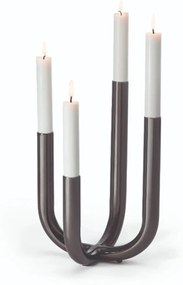 Κηροπήγιο Festive 133007 20,3x20,3x30,5cm Black Philippi Stainless Steel