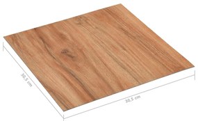 vidaXL Αυτοκόλλητες Σανίδες Δαπέδου 5,11 μ² PVC Φυσικό