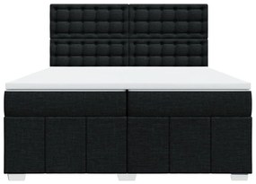 ΚΡΕΒΑΤΙ BOXSPRING ΜΕ ΣΤΡΩΜΑ ΜΑΥΡΟ 200X200 ΕΚ. ΥΦΑΣΜΑΤΙΝΟ 3294091